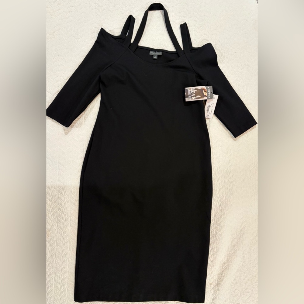 BOLD elements One Shoulder Black Dress